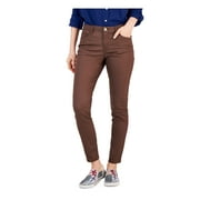 TOMMY HILFIGER Womens Brown Zippered Pocketed Skinny Jeans 2
